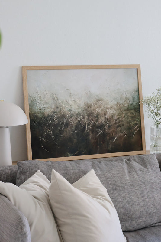 Toisiinsa syventyneet – Limited Edition -taideprintti 70 × 50 cm