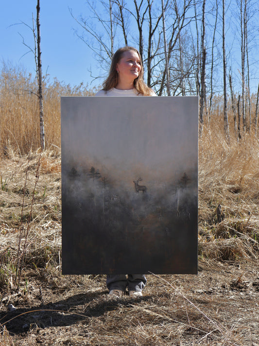 Hauraan hetken lumo 89x116 cm