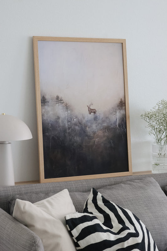 Hauraan hetken lumo – Limited Edition -taideprintti 50 × 70 cm