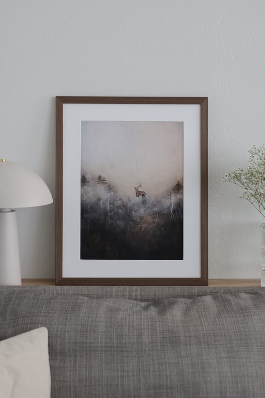 Hauraan hetken lumo – Limited Edition -taideprintti 30 × 40 cm